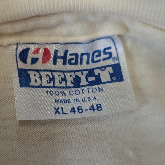 Extremely Vintage U of A Fayetteville Beat Texas Week King Pizza Tee 1983 XL - Picture 7 of 14